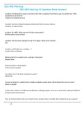 2021 HESI Med Surg 55 Questions (Most Answers)