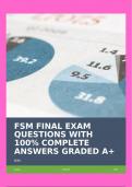 FSM FINAL EXAM QUESTIONS WITH 100&percnt; COMPLETE ANSWERS GRADED A&plus;