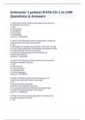 Instructor 1 pretest IFSTA Ch 1 to CH9 Questions & Answers