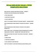 NU155 MED-SURG EXAM 1 WITH COMPLETE SOLUTION