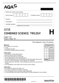 AQA GCSE COMBINED SCIENCE: TRILOGY Higher Tier Physics Paper 1H 2021 QP IB/M/Jun21/E6