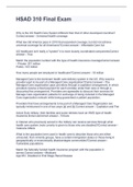HSAD 310 Final Exam Latest 2021&sol;2022