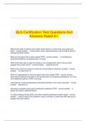  BLS Certification Test Questions And Answers Rated A&plus;&period;