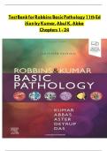 Test Bank for Robbins Basic Pathology 11th Edition by Kumar&comma; Abul K&period; Abba 