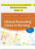 For Clinical Reasoning Cases in Nursing 8th Edition by Test Banks Mariann M&period; Harding&semi; 