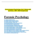 Criminology unit 3,Criminology & Justice Unit 3 & 4,CRIMINOLOGY-BOARD-REVIEWER,Criminological Psychology Unit 3