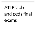 ATI PN ob and peds final exams