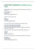 VTNE PREP COMBINED&comma; AAVSB Practice Tests Questions With Answers Graded A&plus; Assured Success