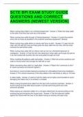 SCTE BPI EXAM STUDY GUIDE QUESTIONS AND CORRECT ANSWERS &lpar;NEWEST VERSION&rpar;