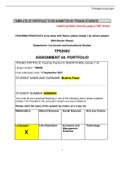 TPS2602 FULL study resource pack - 2021 - assignment and portfolio