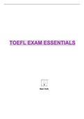 TOEFL EXAM ESSENTIALS