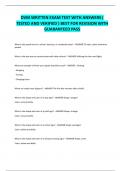 DVM WRITTEN EXAM TEST WITH ANSWERS &lpar;  TESTED AND VERIFIED &rpar; BEST FOR REVISION WITH  GUARANTEED PASS