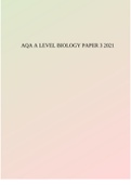 AQA A LEVEL BIOLOGY PAPER 3 2021