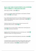Block 6 IQT ABM &vert; 90 QUESTIONS AND ANSWERS 100&percnt; CORRECT &vert; UPDATED 2024-2025