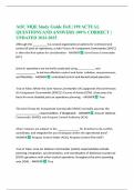 AOC MQE Study Guide Full &vert; 199 ACTUAL QUESTIONS AND ANSWERS 100&percnt; CORRECT &vert; UPDATED 2024-2025