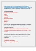 ANCC PMHNP CERTIFICATION EXAM 2024-2025 NEWEST &excl;&excl; &vert;ACTUAL COMPLETE EXAM QUESTIONS AND CORRECT DETAILED  ANSWERS &lpar;100&percnt; CORRECT ANSWERS &rpar; ALREADY GRADED A&plus;&period;