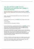 AOC IQT COD TEST 3 SOBS ACTUAL QUESTIONS AND ANSWERS 100&percnt; CORRECT &vert; UPDATED 2024-2025