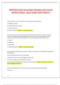 NRNP 6531 FINAL EXAM NEWEST 2024&sol;2025 ACTUAL EXAM TEST BANK&vert; COMPLETE ACTUAL EXAM QUESTIONS AND CORRECT VERIFIED ANSWERS&sol; ALREADY GRADED A&plus;