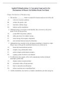 Applied Pathophysiology A Conceptual Approach to the Mechanisms of