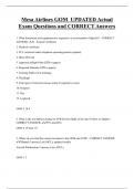 Mesa Airlines Bundled Exam Questions and CORRECT Answers