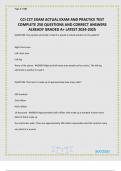 CCI CCT EXAM ACTUAL EXAM AND PRACTICE TEST COMPLETE 250 QUESTIONS AND CORRECT ANSWERS ALREADY GRADED A&plus; LATEST 2024-2025