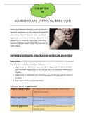 AGGRESSION AND ANTISOCIAL BEHAVIOUR