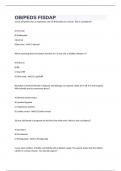 OB&sol;PEDS FISDAP QUESTIONS AND ANSWERS 