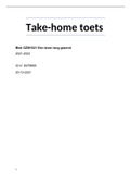 GZW1021  Take home toets