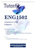 ENG1502 Assignment 1 2022