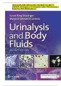 TEST BANK FOR URINALYSIS AND BODY FLUIDS 7TH EDITION All Chapters &lpar;1-17&rpar; &vert;Complete Guide &vert; With Rationales &vert; Brand New 2024-2025&vert;Graded A&plus;&vert;
