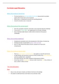 LJU4801 - Legal Philosophy summary notes for exam preparations