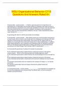  WGU Organizational Behavior C715 Questions And Answers Rated A&plus;&period;