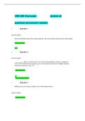 CRIS 605 final exam docxs 2020 solution all questions and answers solution