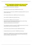 NU131 Comprehensive Questions and Answers Latest upload 2024&sol;2025 with 100&percnt; verified Solutions