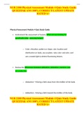 NUR 2180 Physical Assessment Module 4 Quiz Study Guide QUIZZES& ANS 100&percnt; CORRECT LATEST UPDATE RATED A&plus;