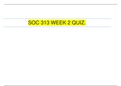 SOC 313 WEEK 2 QUIZ&period;