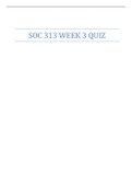 SOC 313 WEEK 3 QUIZ
