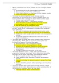 PN 3 Exam 1 Questions and answers document latest edition