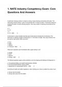 1&period; NATE Industry Competency Exam&colon; Core Questions And Answers