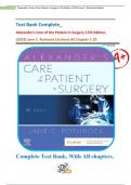 Test Bank Complete&lowbar; Alexander's Care of the Patient in Surgery 17th Edition&comma; &lpar;2024&rpar; Jane C&period; Rothrock &lpar;Author&rpar; 3 UNITS With&vert; All Chapter 1-29