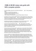 CNML & NE-BC study note guide with 100&percnt; complete solution