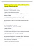 MLBPA Agent Exam Study Guide with Complete & Verified Solutions 2024&vert;2025