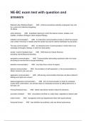 NE-BC Study test guide with 100&percnt; correctly answered questions