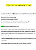HESI PN EXIT Comprehensive V2 Exam Exam &lpar;2024 &sol; 2025&rpar; Questions and Verified Answers&comma; 100&percnt; Guarantee Pass