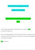 HESI RN Exit Comprehensive V3 &lpar;5 Sets of V3 Exams&rpar; Exam &lpar;2024 &sol; 2025&rpar; Questions and Verified Answers&comma; 100&percnt; Guarantee Pass