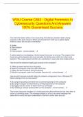  WGU Course C840 - Digital Forensics In Cybersecurity Questions And Answers 100&percnt; Guaranteed Success&period;
