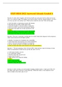 EXIT HESI 2022 Answered Already Graded A
