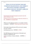 FEMA ICS EXAM NEWEST 2024-2025  COMPLETE 80 QUESTIONS AND CORRECT  DETAILED ANSWERS &lpar;VERIFIED  ANSWERS&rpar; &vert;ALREADY GRADED A&plus;&vert;&vert;BRAND  NEW VERSION&excl;&excl;