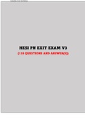 HESI PN EXIT EXAM V3&lbrace;110 QUESTIONS AND ANSWER&lpar;S&rpar;&rcub;