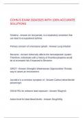  COHN-S EXAM 2024&sol;2025 WITH 100&percnt; ACCURATE SOLUTIONS
